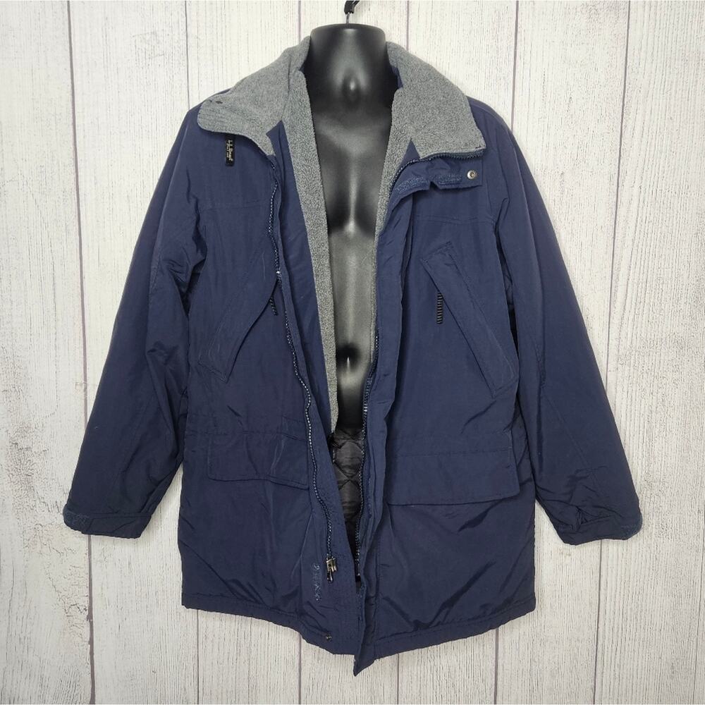 VTG 90s L.L. Bean Polartec Thinsulate Blue/Gray Jacket - 0UU64, sz Large